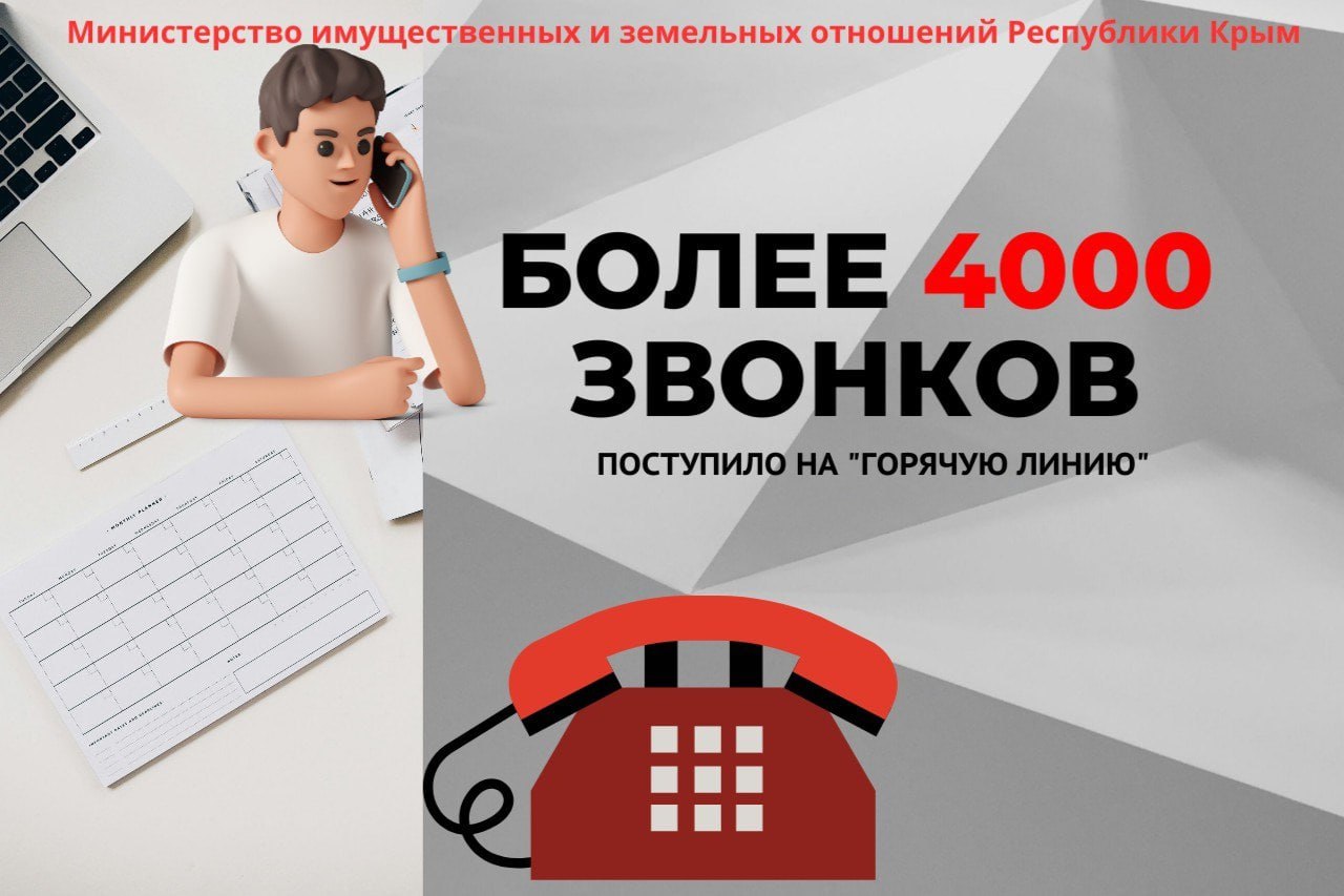 Более 4 000 звонков поступило на «горячую линию» Минимущества Крыма с  начала текущего года - Лента новостей Крыма