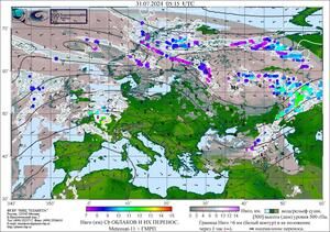 Обзор погодных условий в Европейском регионе в период с 30 по 31 июля 2024 г. Обзор погодных условий в Европейском регионе в период с 30 по 31 июля 2024 г.