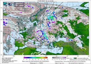 Обзор погодных условий в Европейском регионе в период с 12 по 13 сентября 2024 г. Обзор погодных условий в Европейском регионе в период с 12 по 13 сентября 2024 г.
