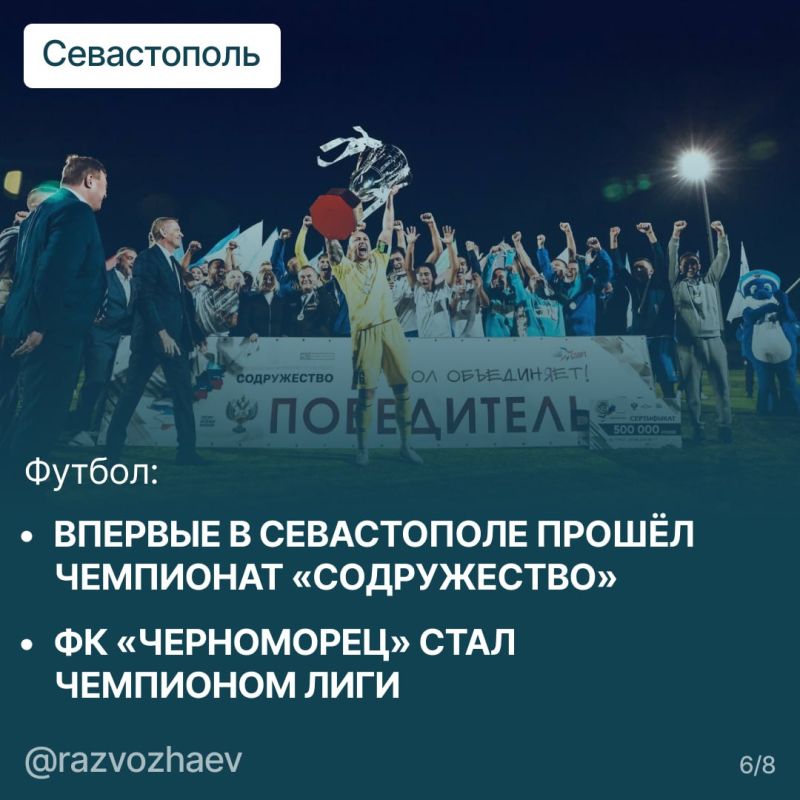 Михаил Развожаев: Итоги 2024 в севастопольском спорте:
