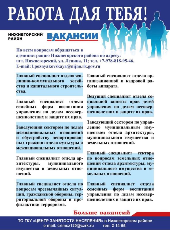 Вакансии Вакансии