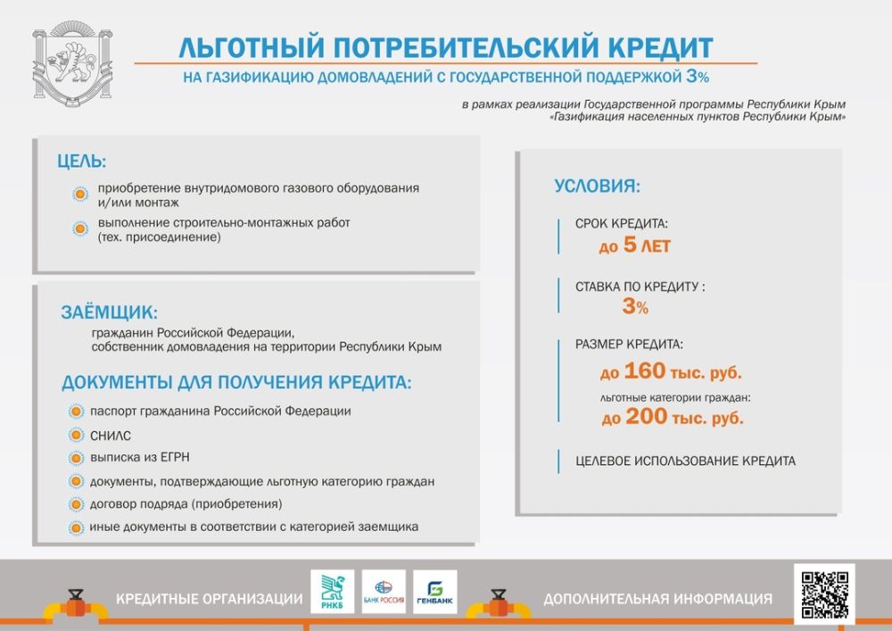 Льготное кредитование на догазификацию под 3% на газификацию домовладений!!! Льготное кредитование на догазификацию под 3% на газификацию домовладений!!!