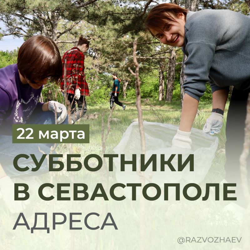 Михаил Развожаев: Завтра в Севастополе начинается традиционный сезон субботников
