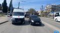 В Севастополе водитель легковушки не пропустил скорую и попал в больницу