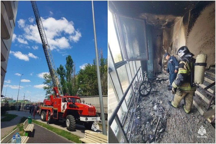 Пожар на севере Крыма: в Джанкое из многоэтажки эвакуировали 138 взрослых и детей