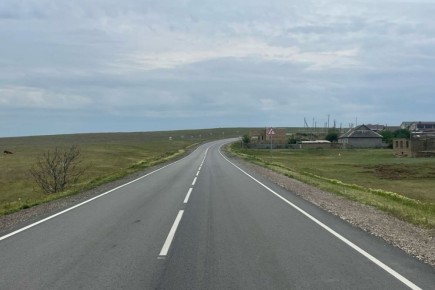 В Крыму завершён ремонт участков дороги Саки — Митяево до а/д Симферополь — Красноперекопск — граница с Херсонской областью