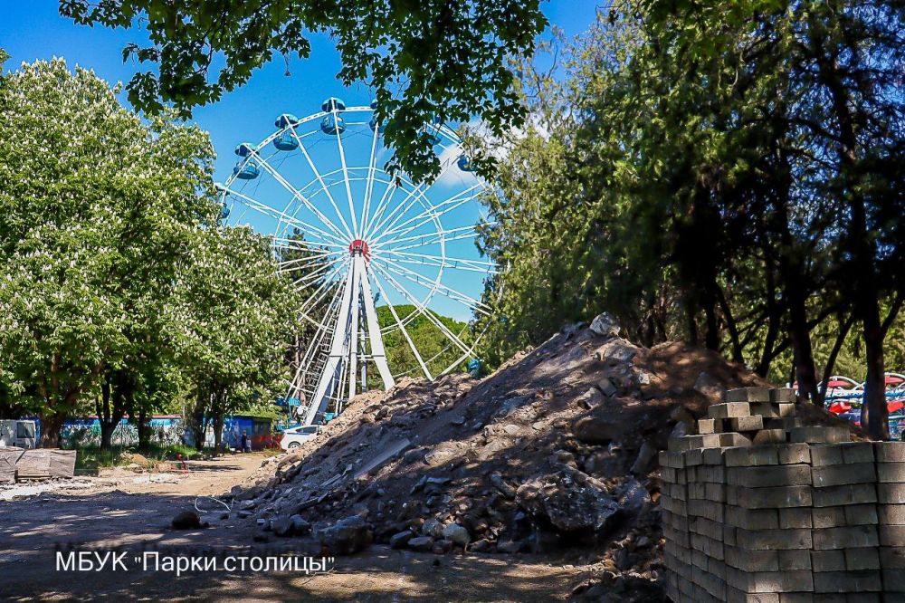 Благоустройство Детского парка в самом разгаре
