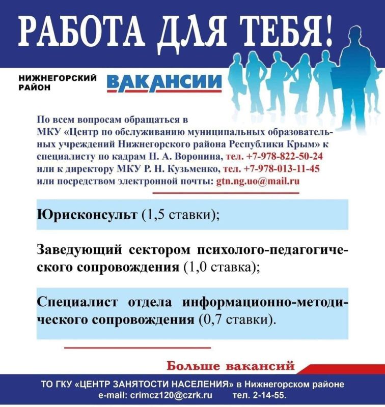 Вакансии Вакансии