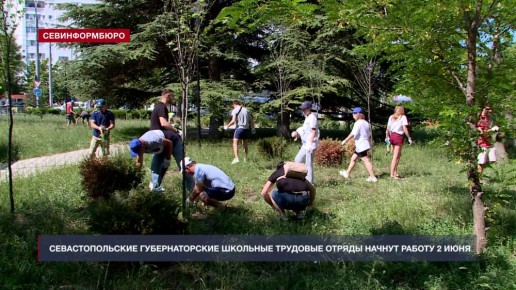 Севастопольские губернаторские школьные трудовые отряды начнут работу 2 июня