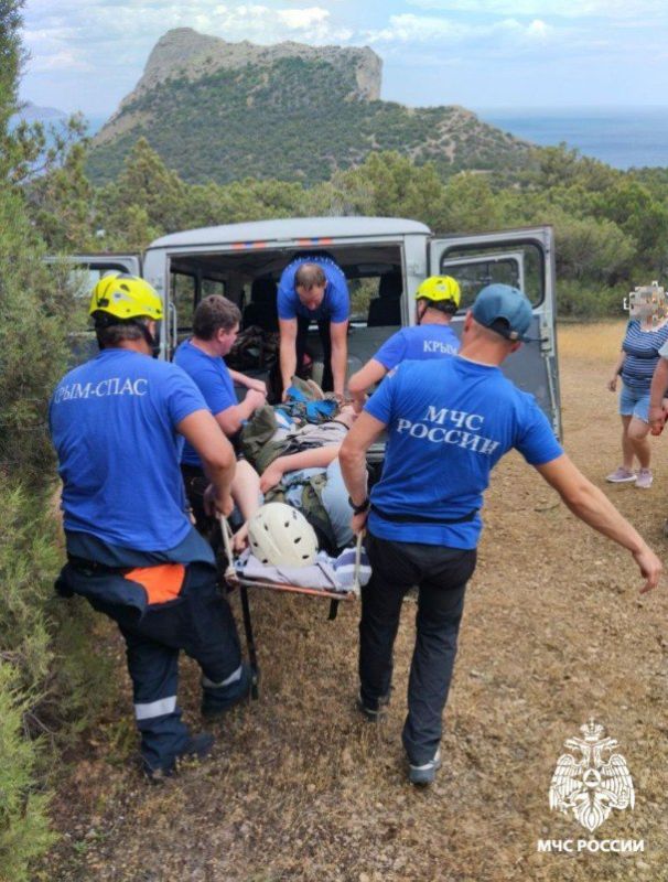 В крымских горах спасли подростка, который травмировал ногу
