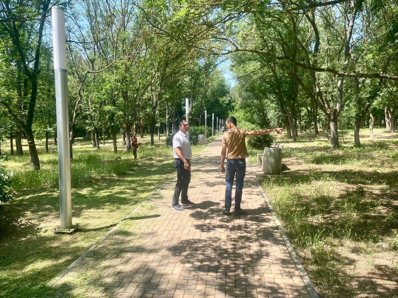 Продолжается покос травы по городу Продолжается покос травы по городу