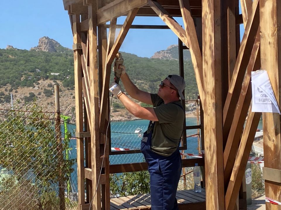 Михаил Развожаев: Приводим в порядок туристическую навигацию на Большой Севастопольской тропе Михаил Развожаев: Приводим в порядок туристическую навигацию на Большой Севастопольской тропе