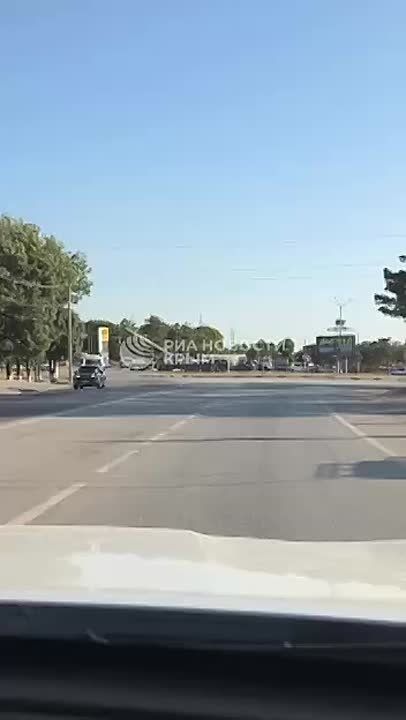 В Бахчисарае опрокинулся грузовик