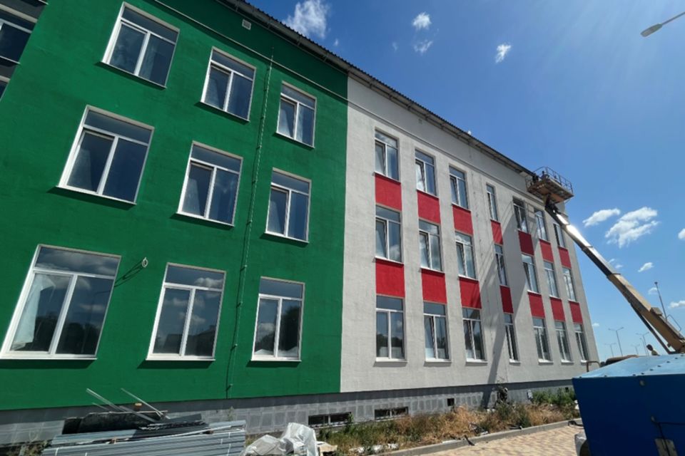 В селе Укромное Симферопольского района продолжается строительство школы на 600 мест