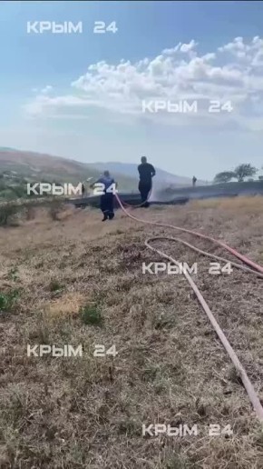Вот так начинался пожар под Феодосией