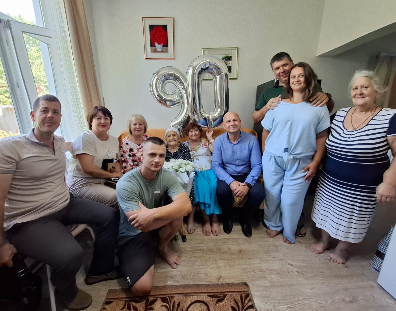 Свой 90-летний юбилей отметила жительница поселка Советского Валентина Рудакова Свой 90-летний юбилей отметила жительница поселка Советского Валентина Рудакова