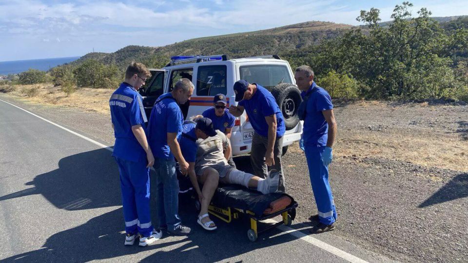 Туристка травмировалась в горах под Алуштой возле водопада Джур-Джур