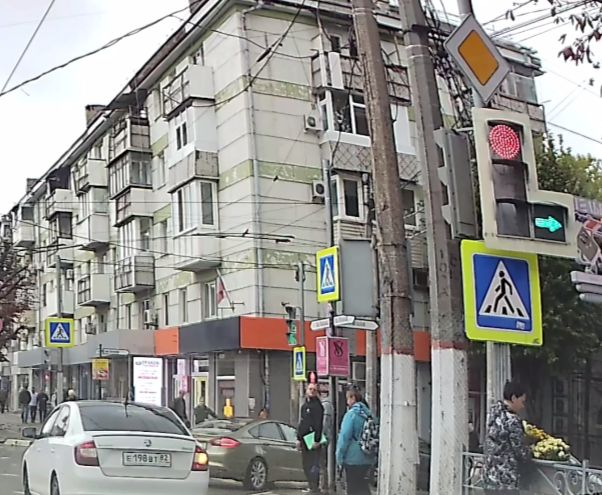 В Симферополе женщина украла городские хризантемы из уличного кашпо