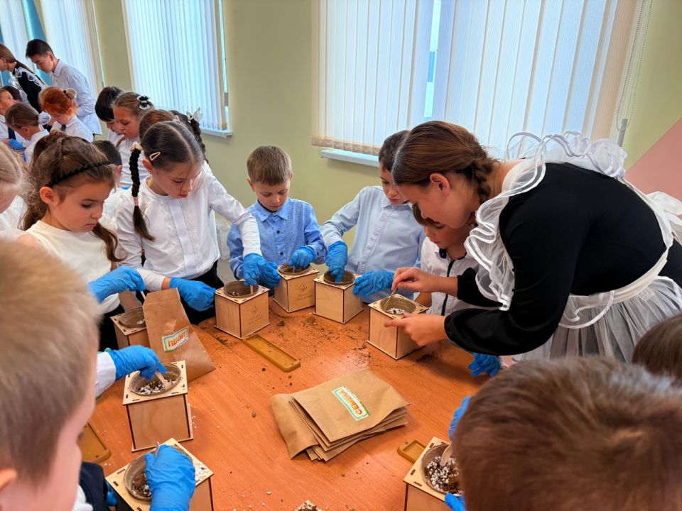 Ольга Шевцова провела мастер-классы по посеву семян в школах Ольга Шевцова провела мастер-классы по посеву семян в школах