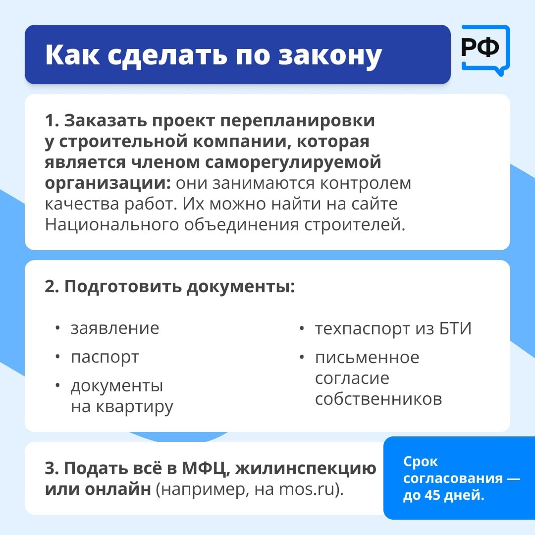 Решили сделать перепланировку — согласуйте. А уже потом приступайте к ремонту. Решили сделать перепланировку — согласуйте. А уже потом приступайте к ремонту.