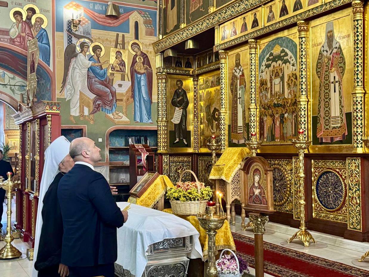 Владимир Немцев: В Софийско-Успенском кафедральным соборе вместе с членами Комиссии Совета законодателей встретились с митрополитом Тобольским и Тюменским Димитрием Владимир Немцев: В Софийско-Успенском кафедральным соборе вместе с членами Комиссии Совета законодателей встретились с митрополитом Тобольским и Тюменским Димитрием