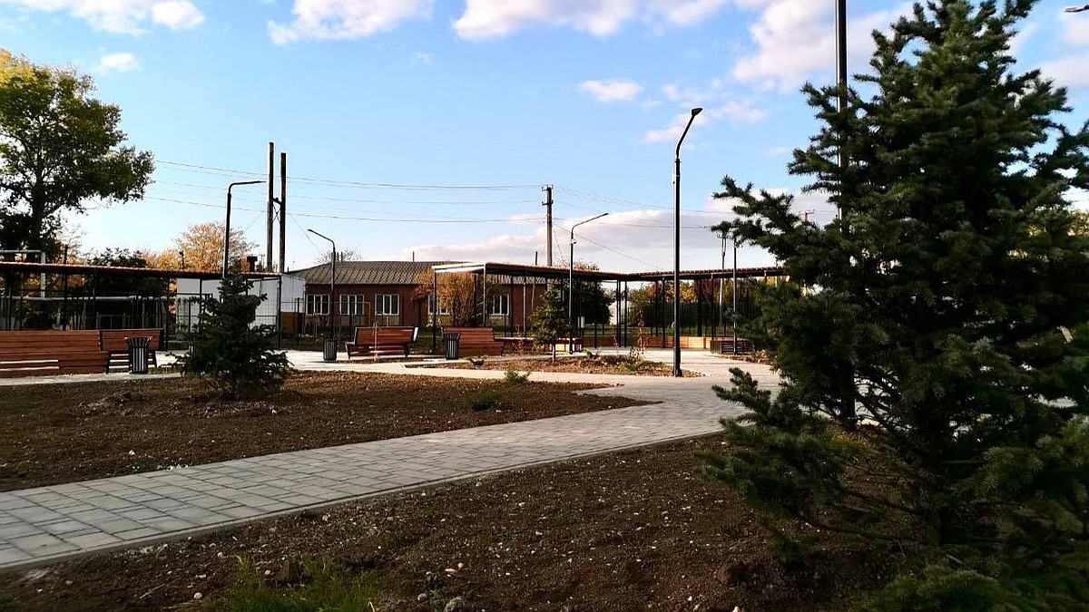 В селе Красногвардейского района Крыма открыли новый парк
