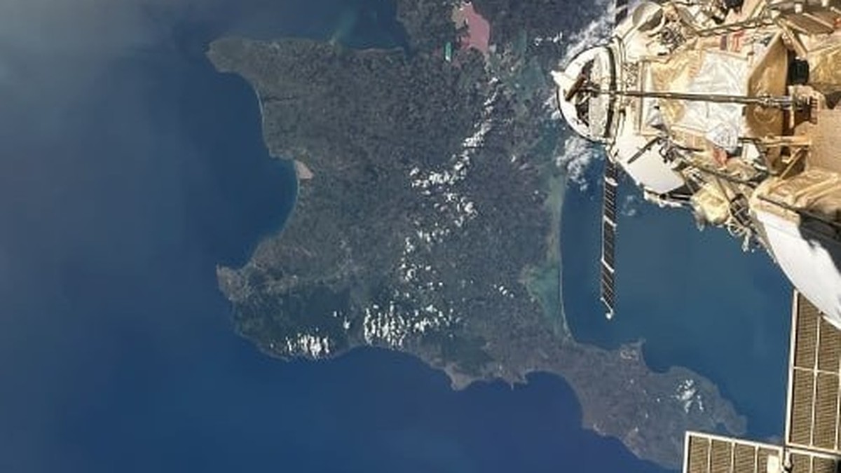 Космонавт поделился редким фото Крыма из космоса