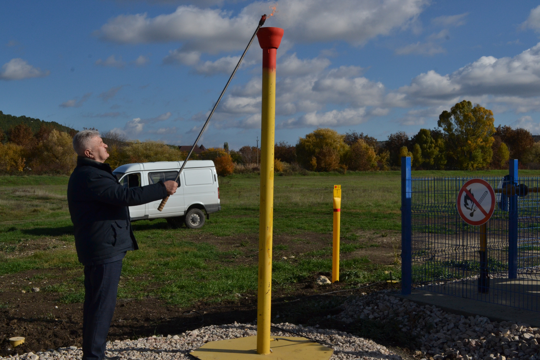 В Симферопольском районе газифицировано село Строгоновка