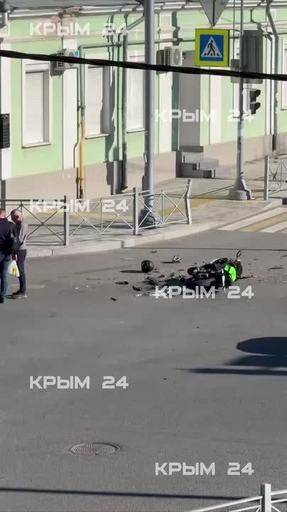 В Симферополе мотоциклист попал в ДТП