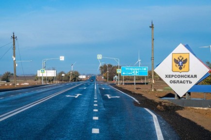 Завершен капремонт 20-километрового участка трассы «Херсон – Джанкой – Феодосия – Керчь»