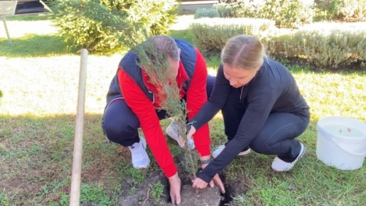 Министр спорта Республики Крым Ольга Торубарова провела зарядку в Симферополе