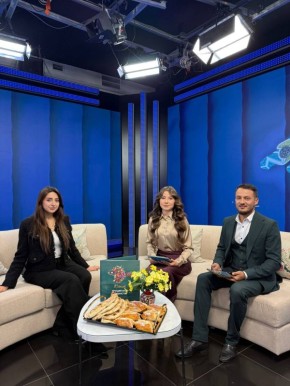 Представитель Крымского армянского общества Лилит Мартиросян в студии телеканала «Миллет»