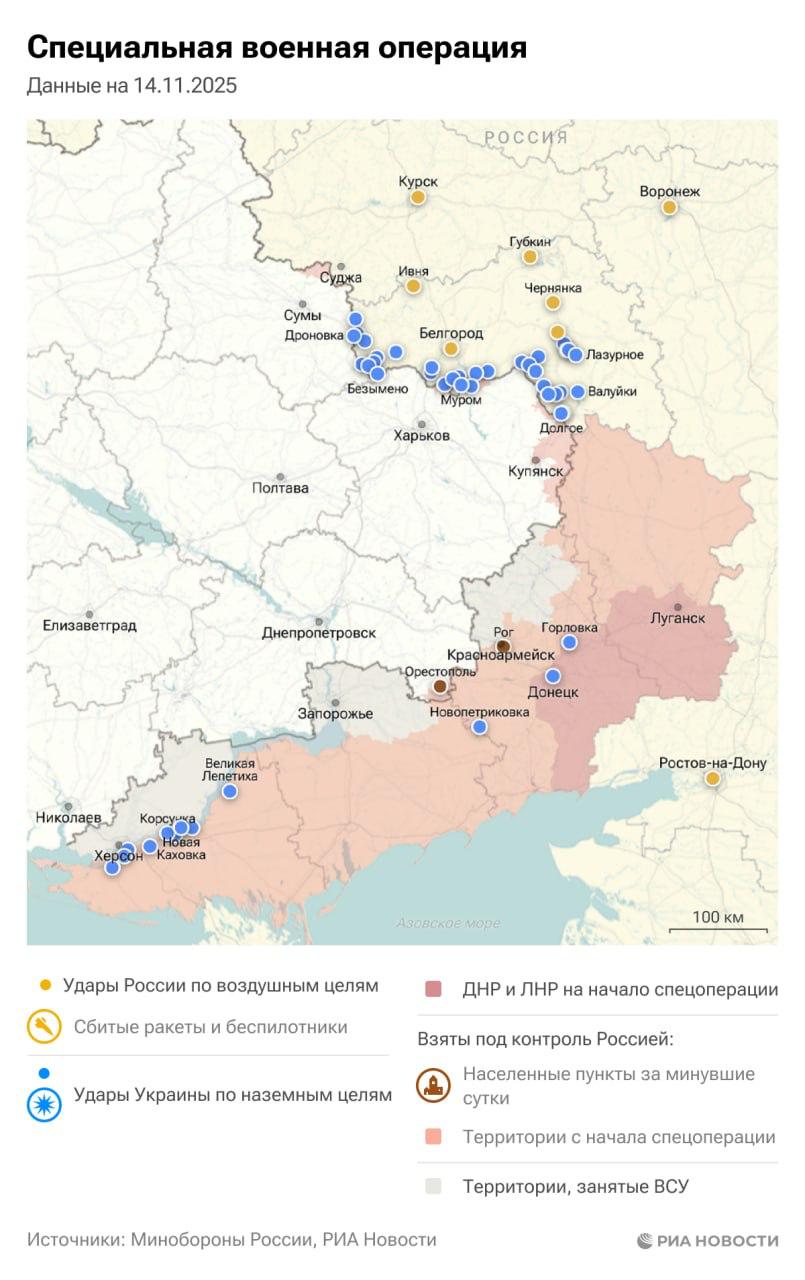 Актуальная обстановка в зоне СВО