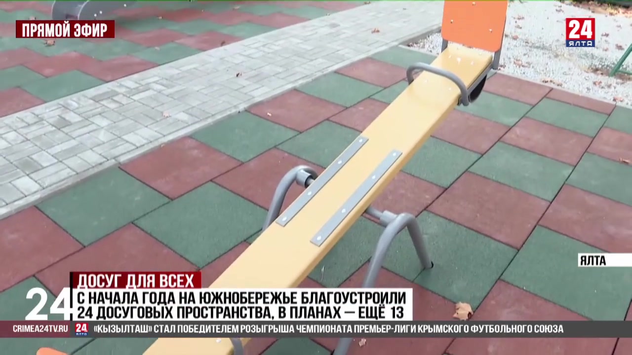 37 детских и спортивных площадок обустроят в Ялте до конца года
