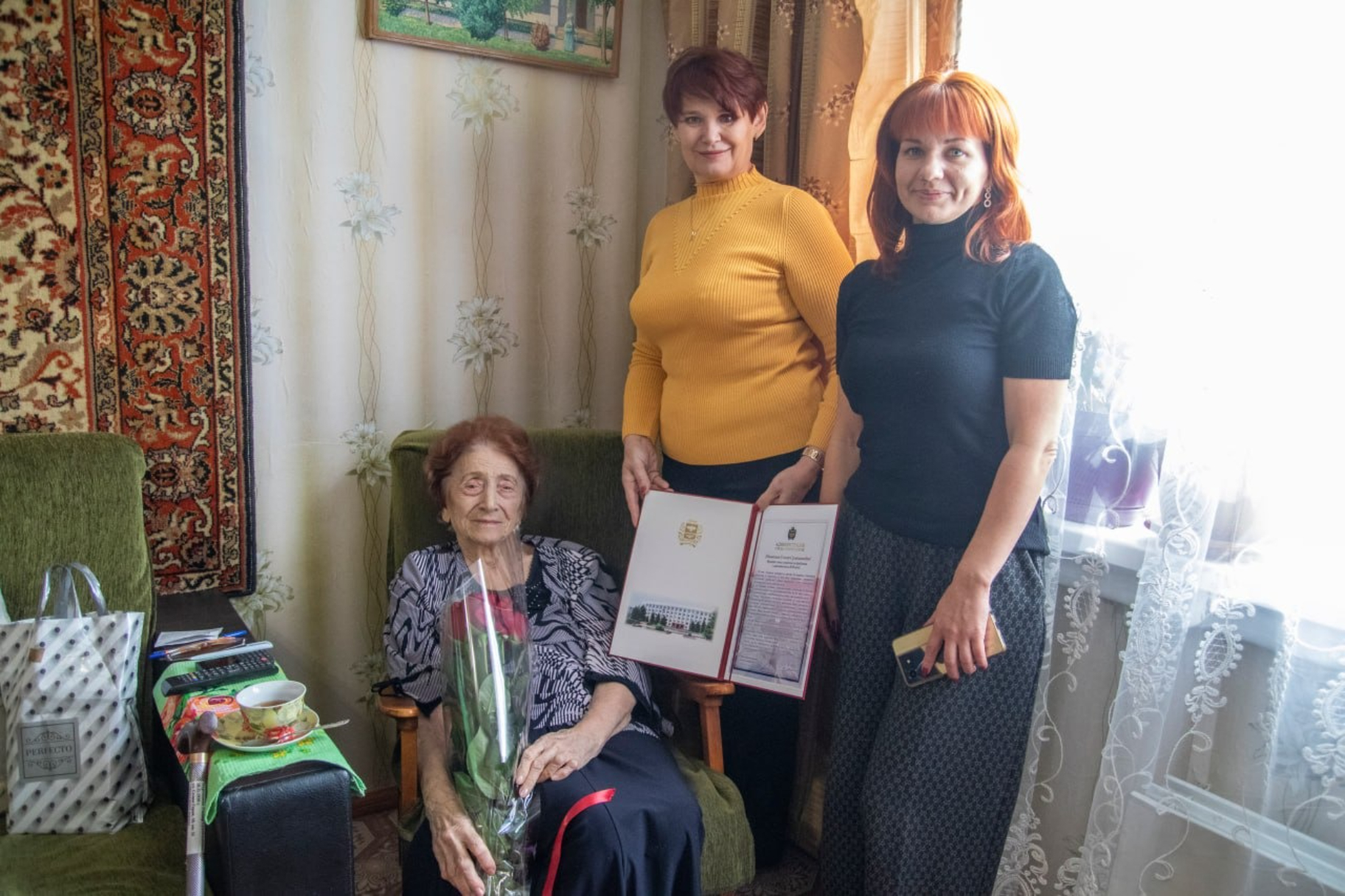 Жительница Симферополя отметила 95-летний юбилей