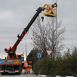 На ключевых трассах Крыма устанавливают современное освещение На ключевых трассах Крыма устанавливают современное освещение