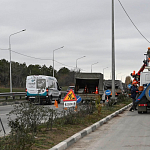 На ключевых трассах Крыма устанавливают современное освещение На ключевых трассах Крыма устанавливают современное освещение