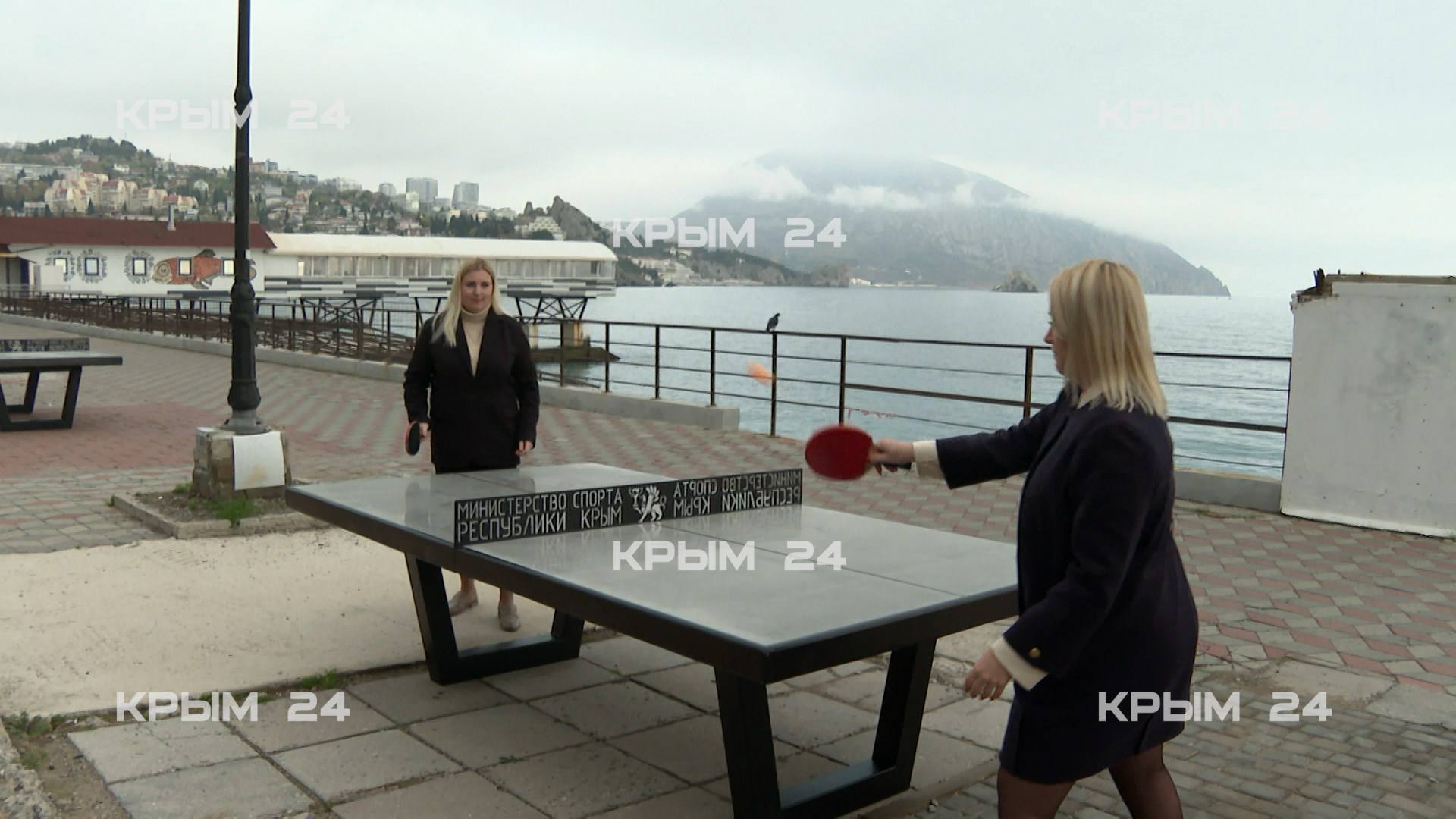 Теннисные столы установили на набережной Гурзуфа