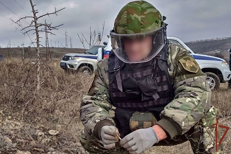 Росгвардейцы обследовали найденные в Севастополе боеприпасы времен Великой Отечественной войны