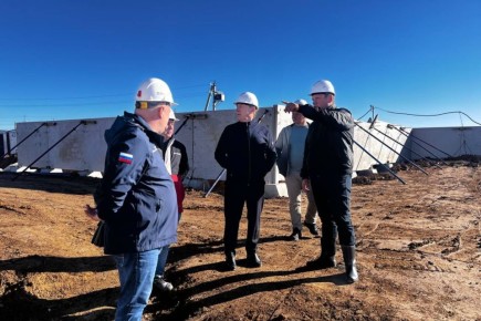 Юрий Гоцанюк проинспектировал ход строительства ВОС в Красноперекопске