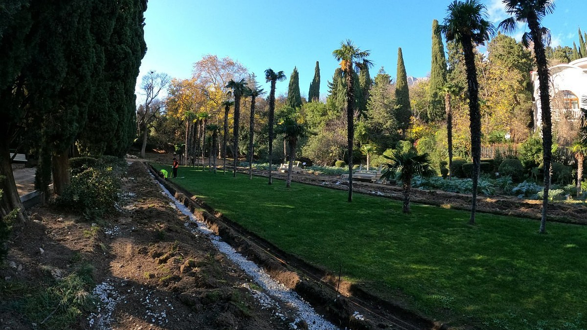 Обновление Мисхорского парка в Ялте могут завершить раньше запланированного срока