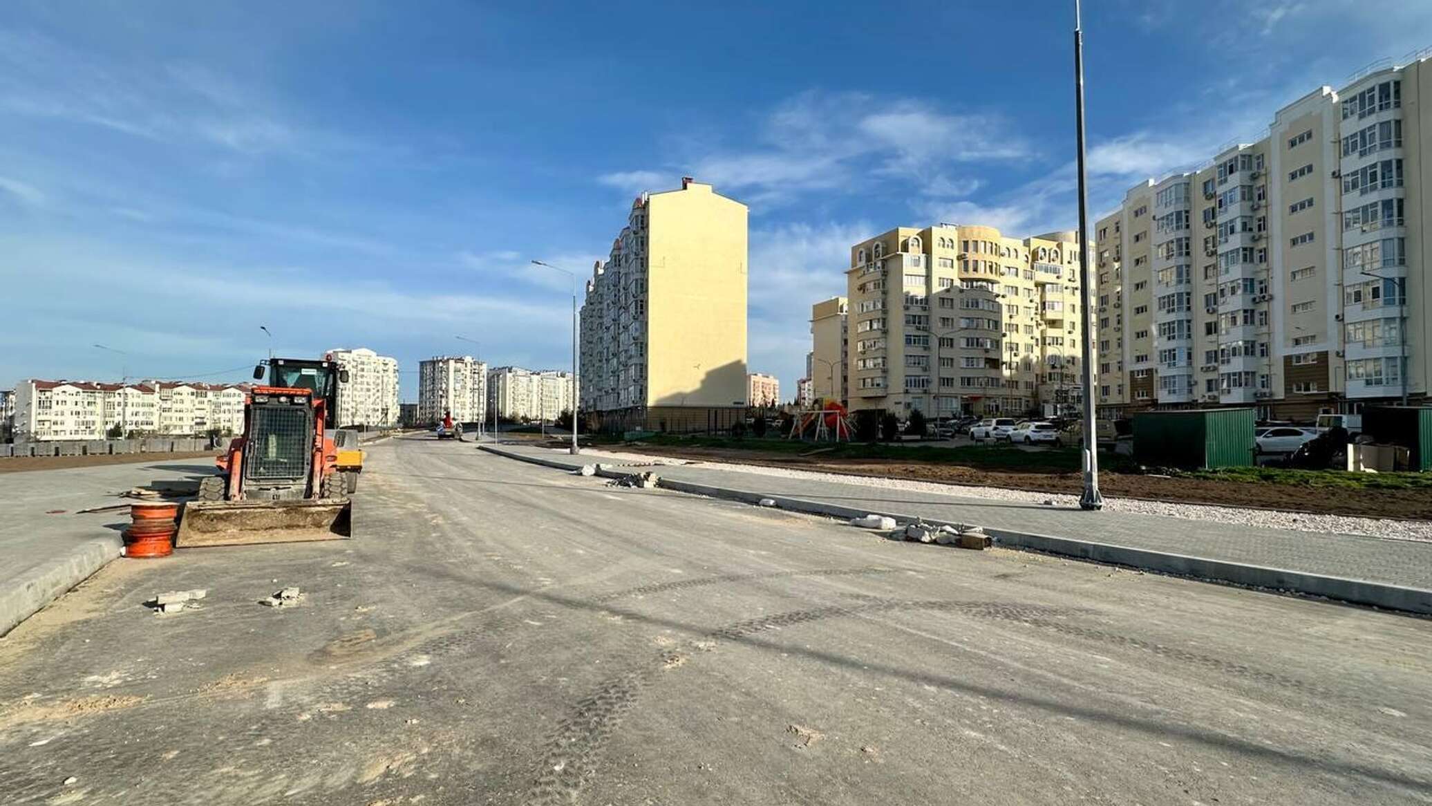 Строительство Античного проспекта в Севастополе завершат к концу года