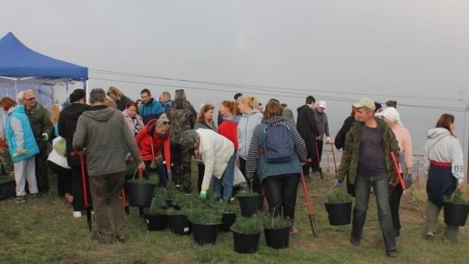 В Орджоникидзе высадили около 3 тысяч молодых деревьев