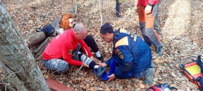 Женщину с травмой ноги спасли в Бахчисарайском районе