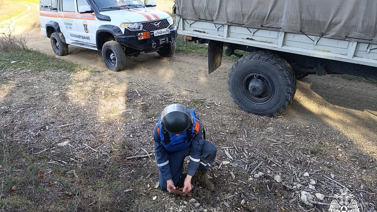 Спасатели уничтожили минометную мину времен войны под Бахчисараем