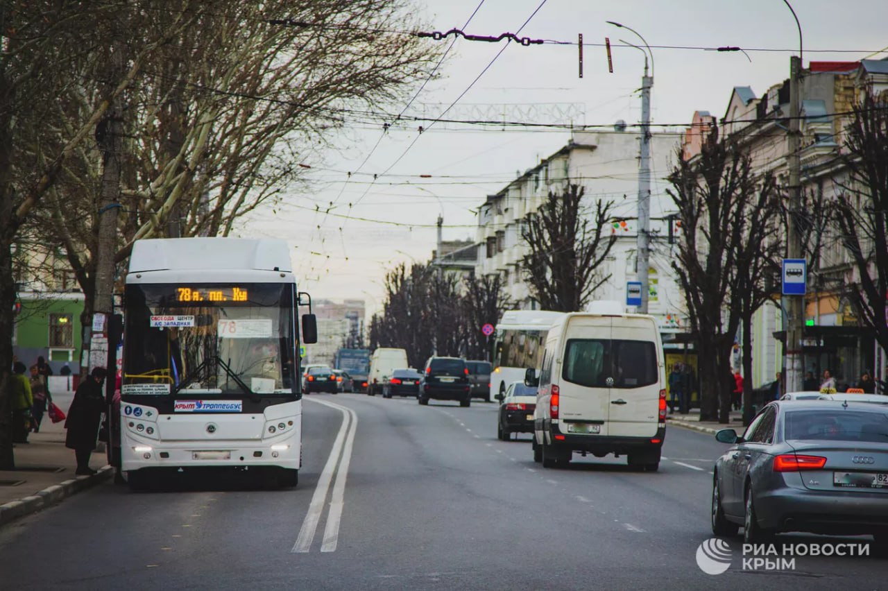 В среднем 91% общественного транспорта регулярно выходит на маршруты в Симферополе