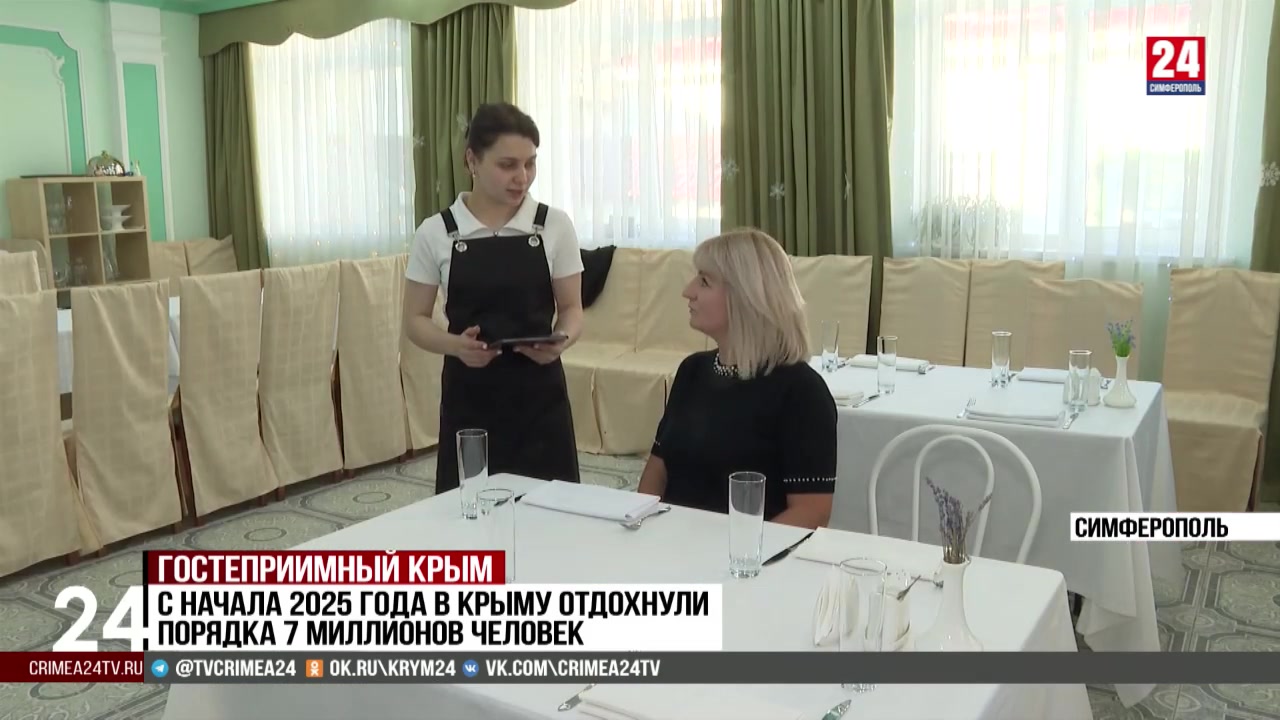 С начала 2025 года в Крыму отдохнули порядка 7 миллионов человек