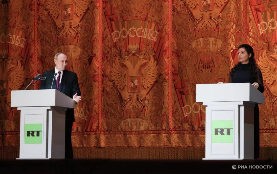 Президент РФ Путин и главред медиагруппы "Россия сегодня" и телеканала RT Симоньян примут участие в церемонии запуска RT India