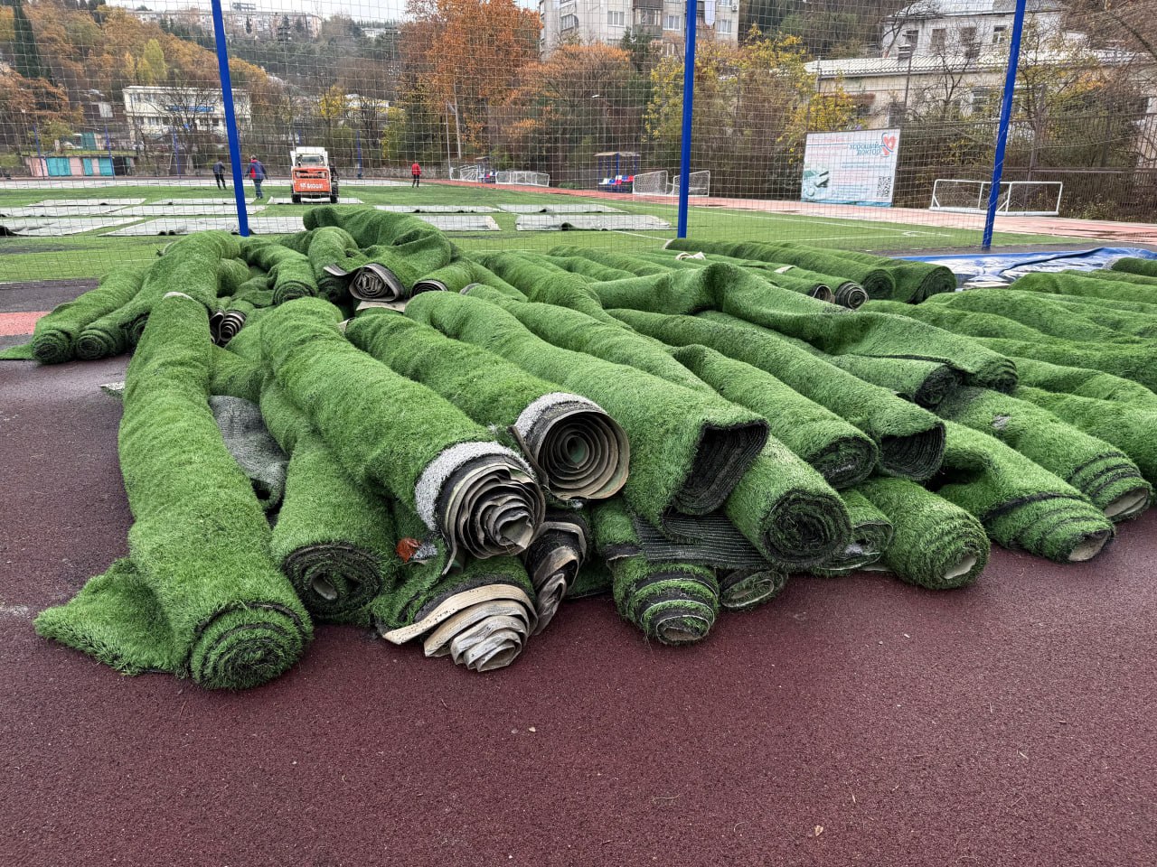 Янина Павленко: Обновленное поле уже к Новому году получат воспитанники Детско-юношеского центра по физкультуре и спорту Янина Павленко: Обновленное поле уже к Новому году получат воспитанники Детско-юношеского центра по физкультуре и спорту