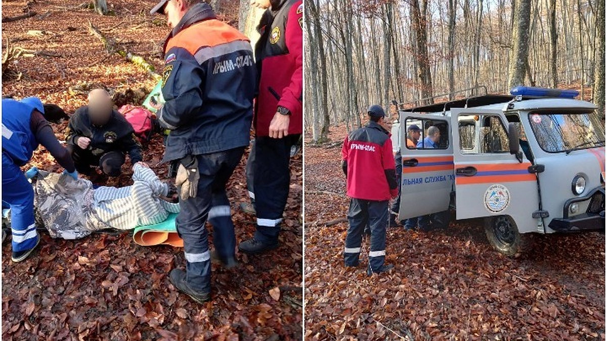 МЧС Крыма: в окрестностях Алушты туристка повредила ногу